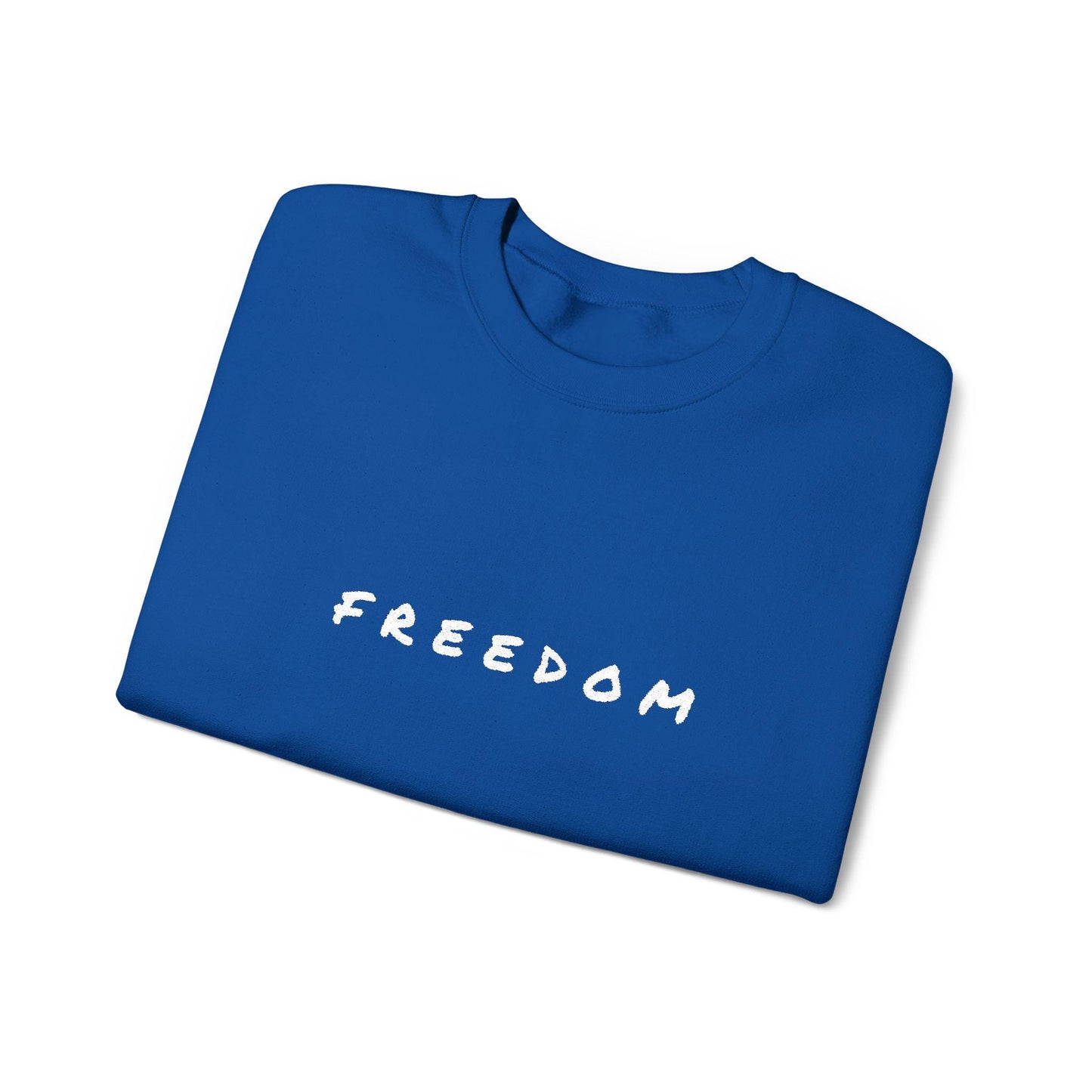Freedom Crewneck Sweatshirt: Cozy Unisex Cotton-Blend