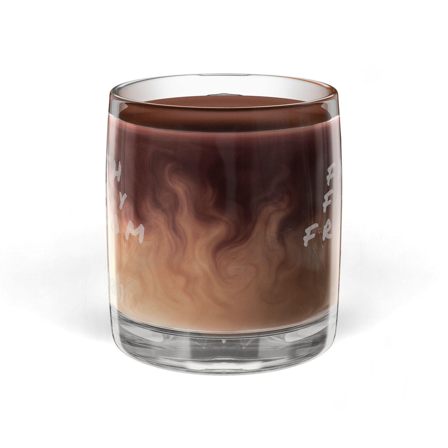 Engraved Glass Coffee Mug: Faith Family Freedom, Patriotic Gift