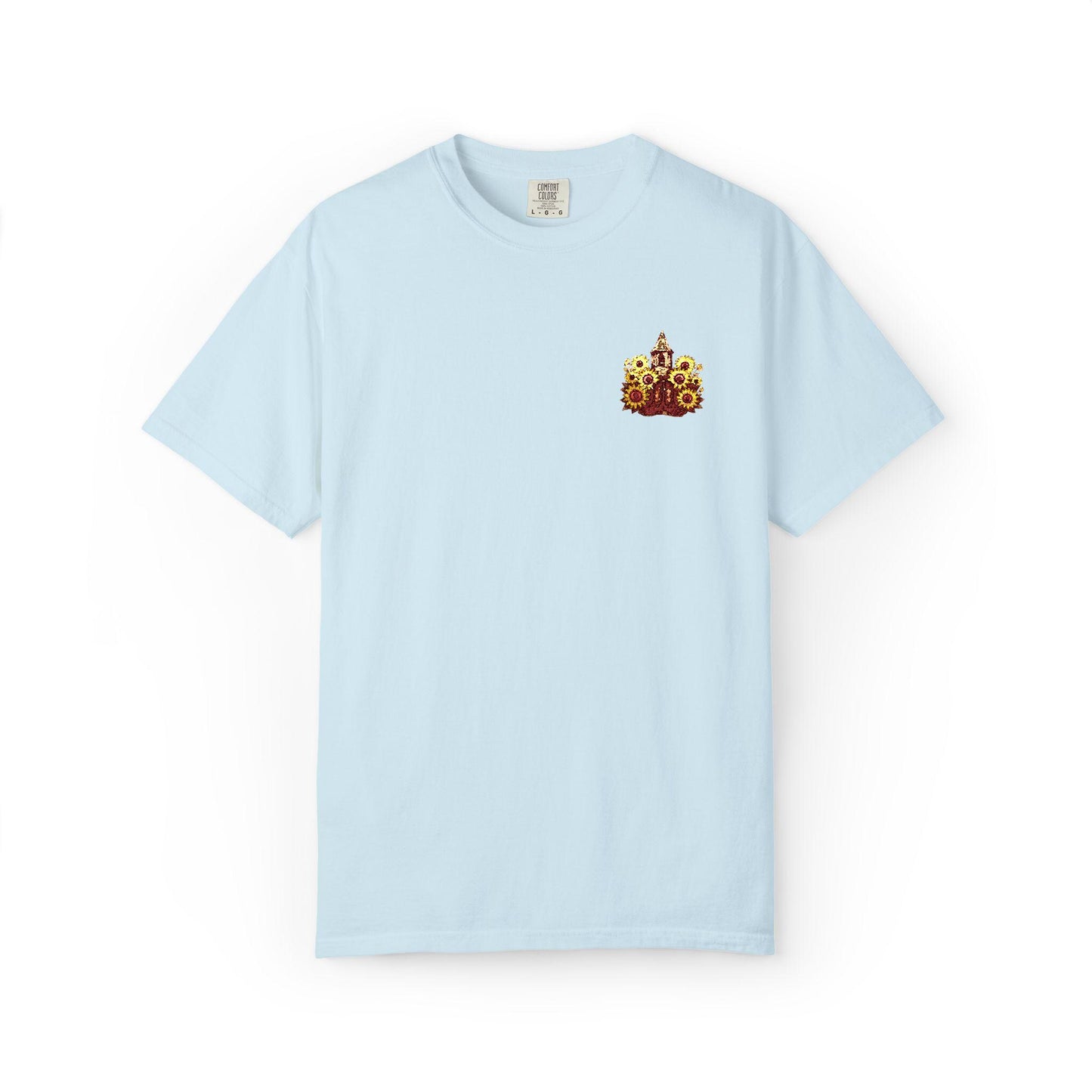 Embroidered Sunflower Texas T-Shirt: God is Good Southern Style