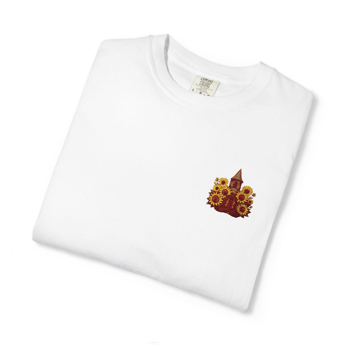 Embroidered Sunflower Texas T-Shirt: God is Good Southern Style