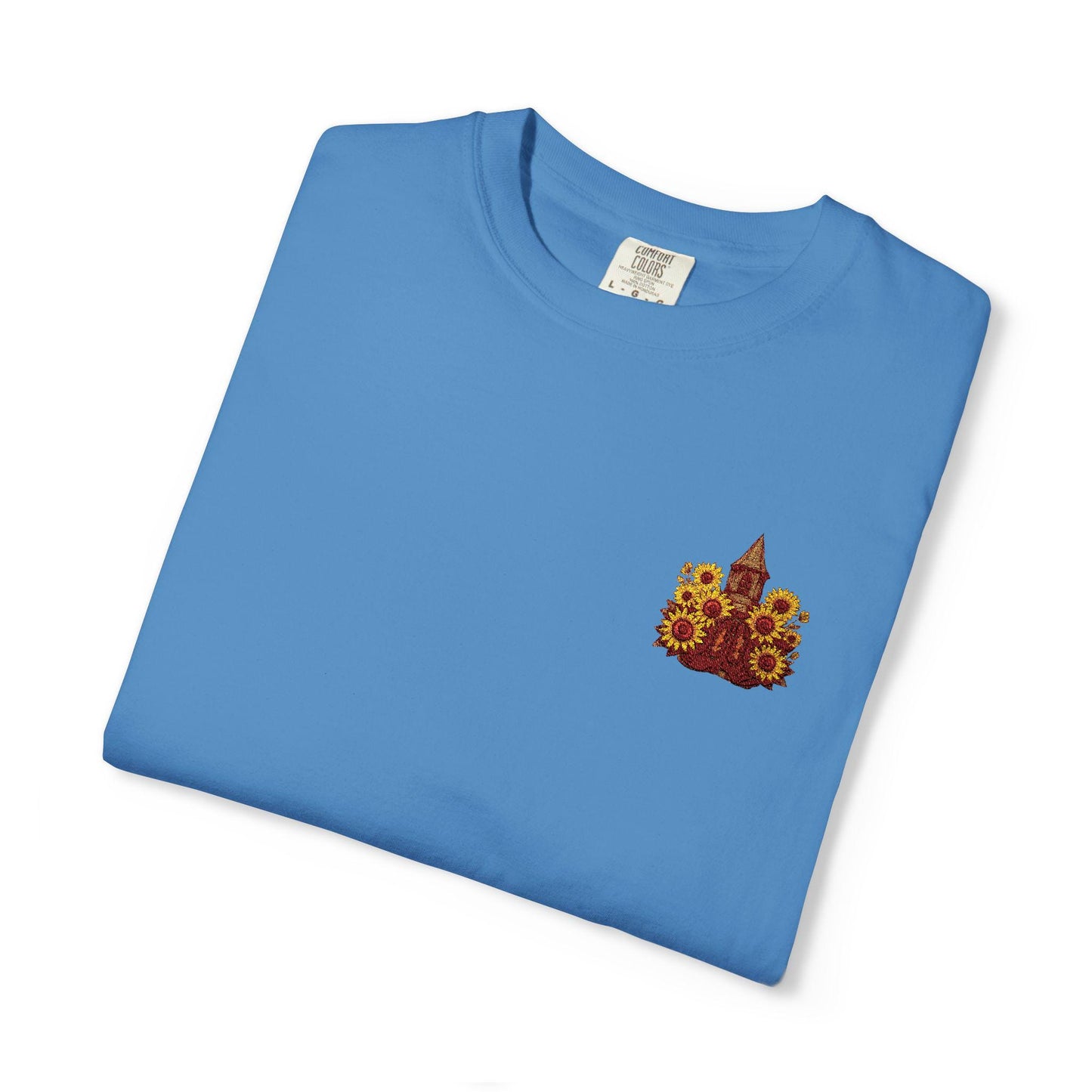 Embroidered Sunflower Texas T-Shirt: God is Good Southern Style