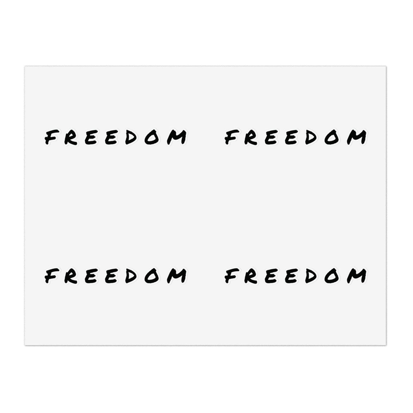 Freedom Sticker Sheet Bundle - Inspirational Decals, Motivational Sticker Pack, Clear Vinyl Stickers, Planner Accessories,