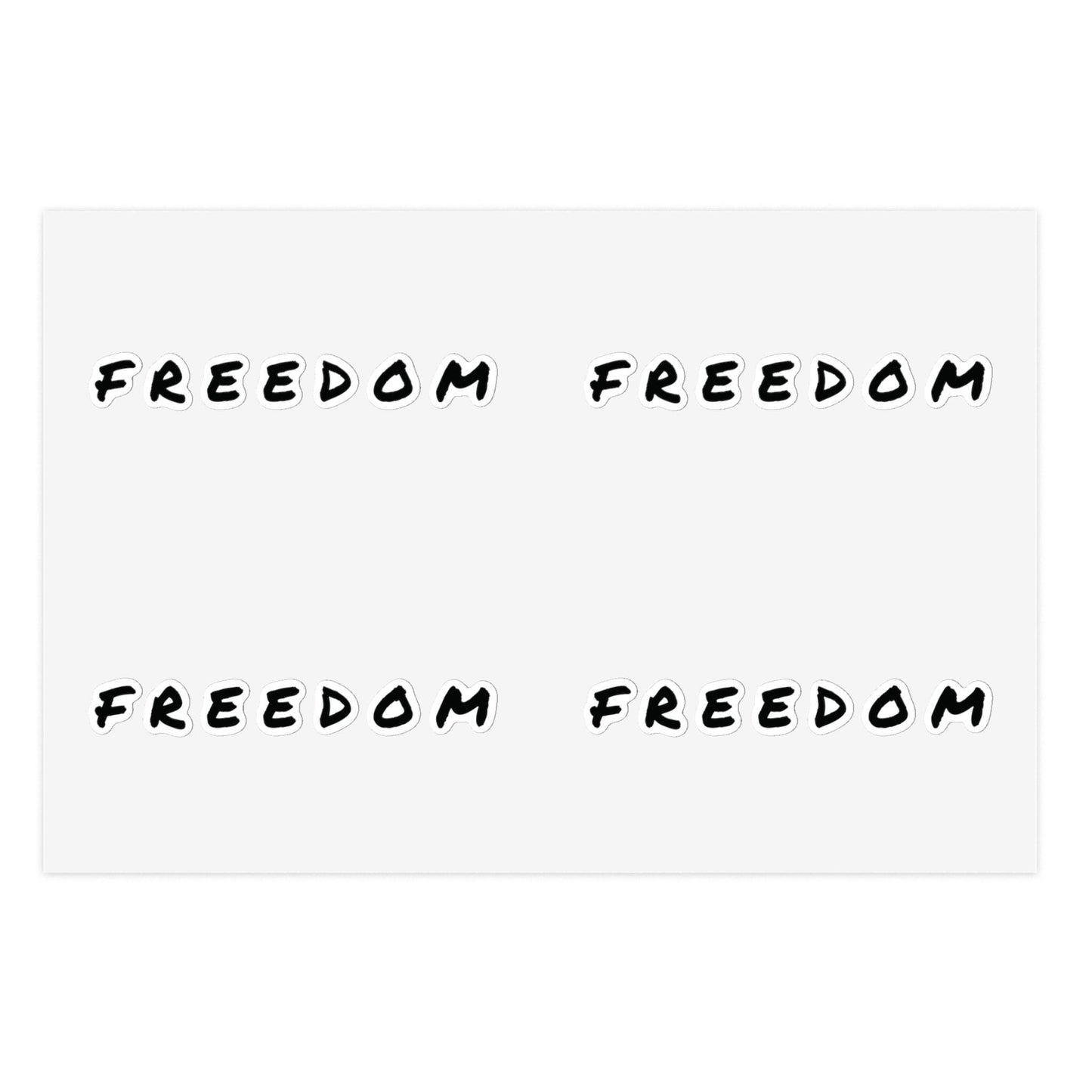 Freedom Sticker Sheet Bundle - Inspirational Decals, Motivational Sticker Pack, Clear Vinyl Stickers, Planner Accessories,