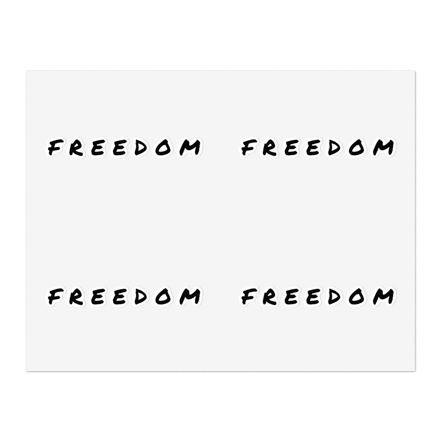 Freedom Sticker Sheet Bundle - Inspirational Decals, Motivational Sticker Pack, Clear Vinyl Stickers, Planner Accessories,
