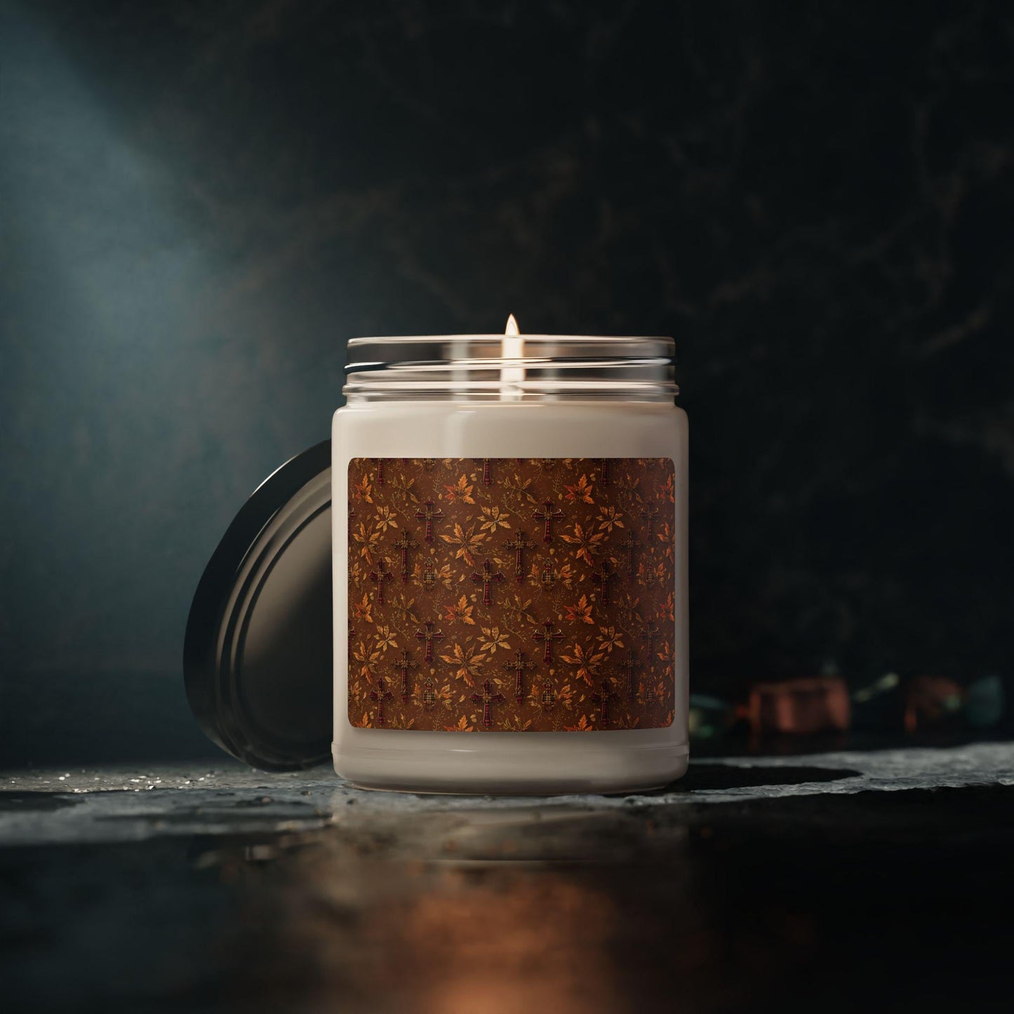 Warm Autumn Scented Soy Candle: Eco-Friendly Home Decor