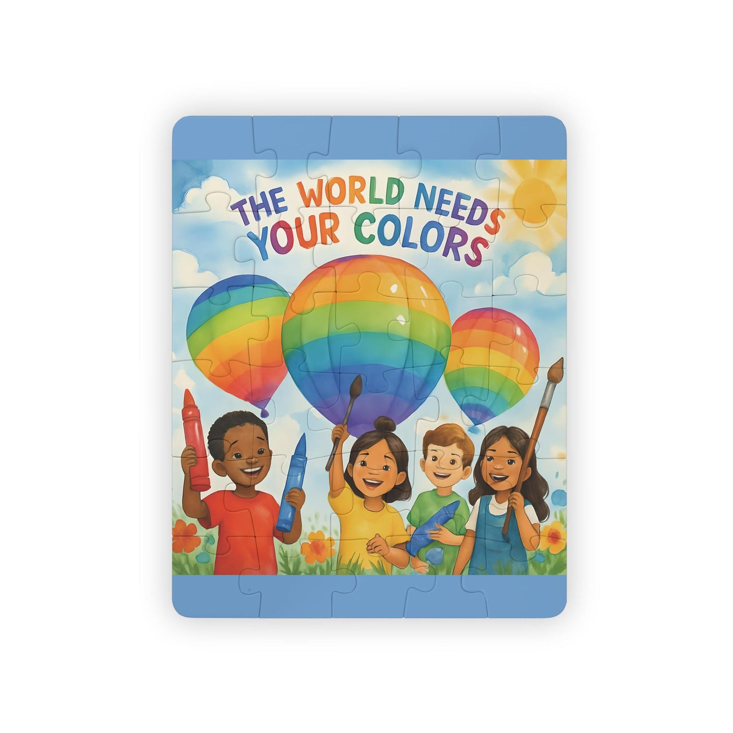 Kids Jigsaw Puzzle: The World Needs Your Colors - 30 Piece Educational Toy