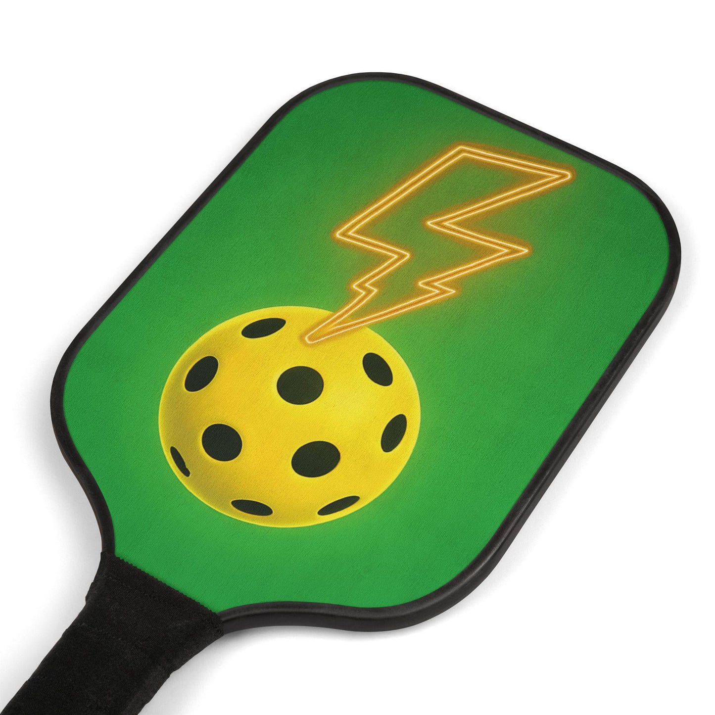 Vibrant Wooden Pickleball Paddle Set: Includes 2 Paddles & Balls