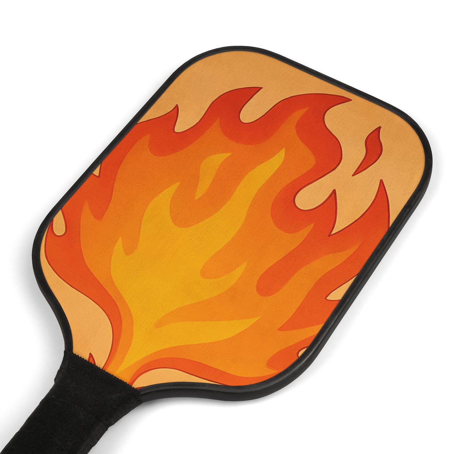 Flaming Paddle Pickleball Set: Wood Paddles, Carry Bag