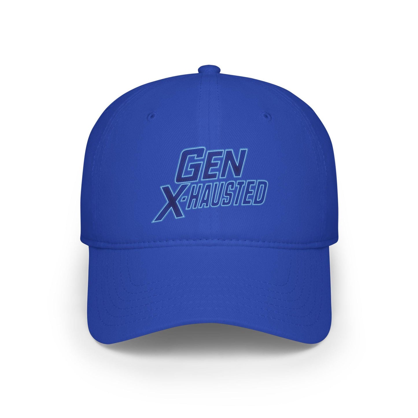Gen X-Hausted Cotton Baseball Cap: Vintage Look, Comfortable Fit