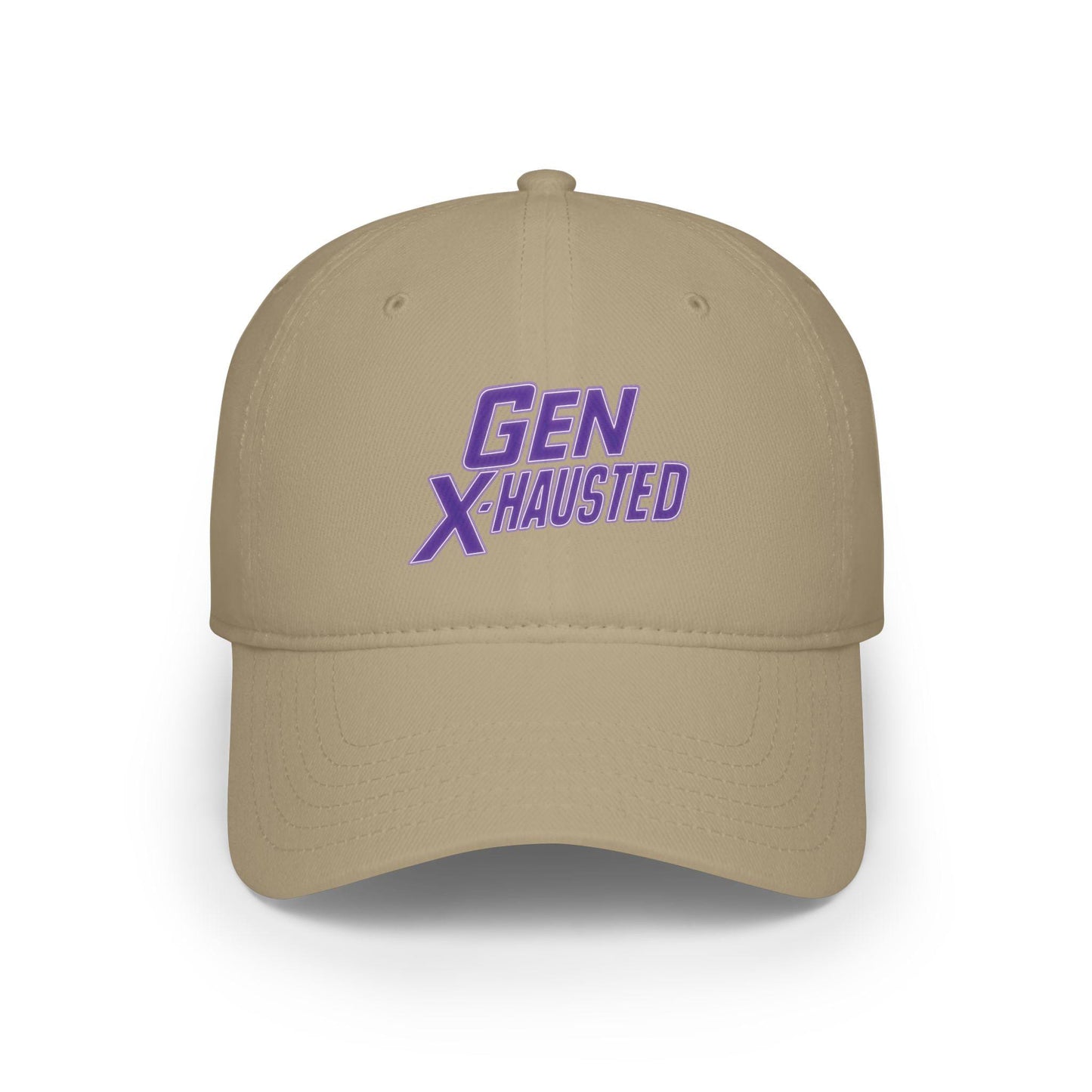 Gen X-Hausted Cotton Baseball Cap: Vintage Look, Comfortable Fit