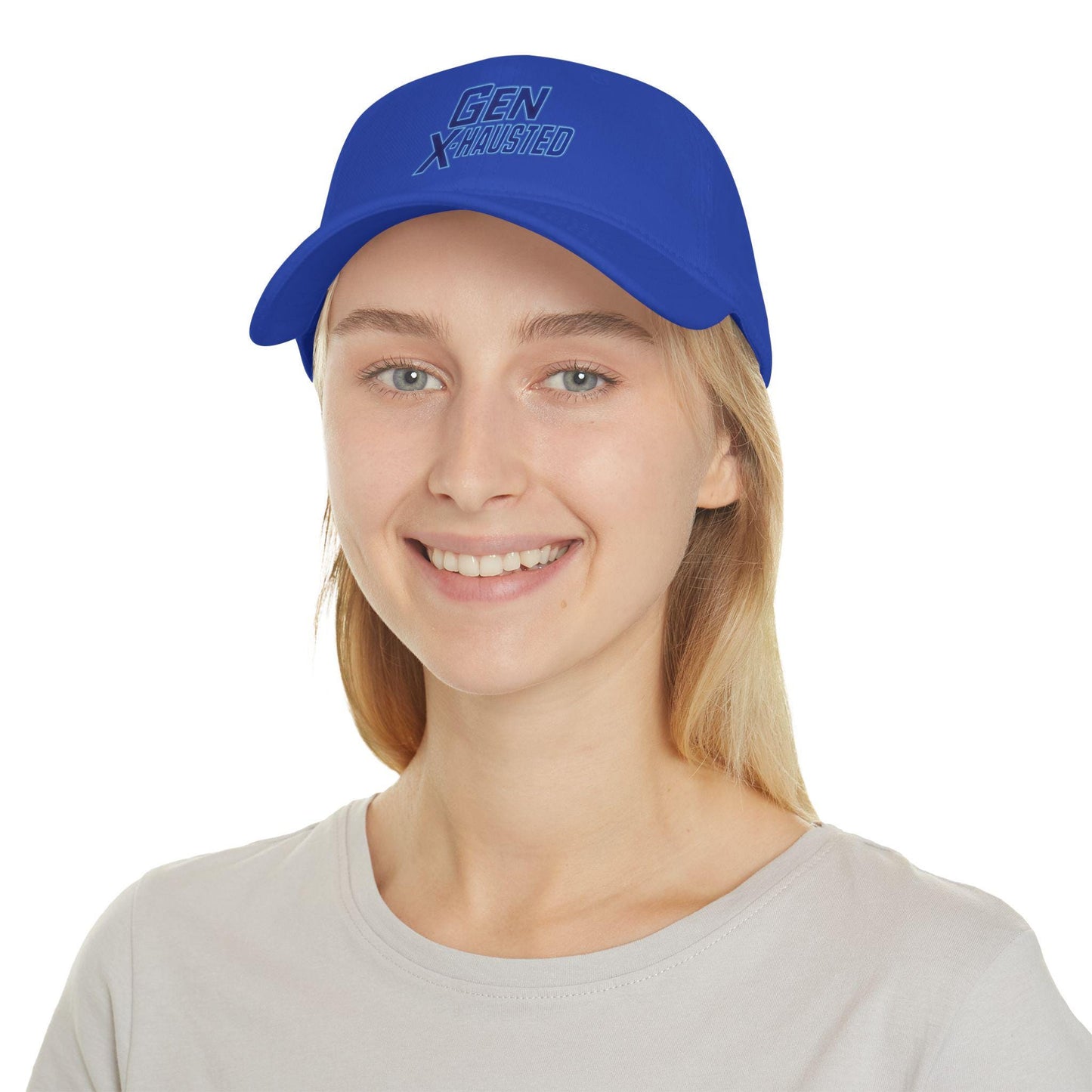 Gen X-Hausted Cotton Baseball Cap: Vintage Look, Comfortable Fit