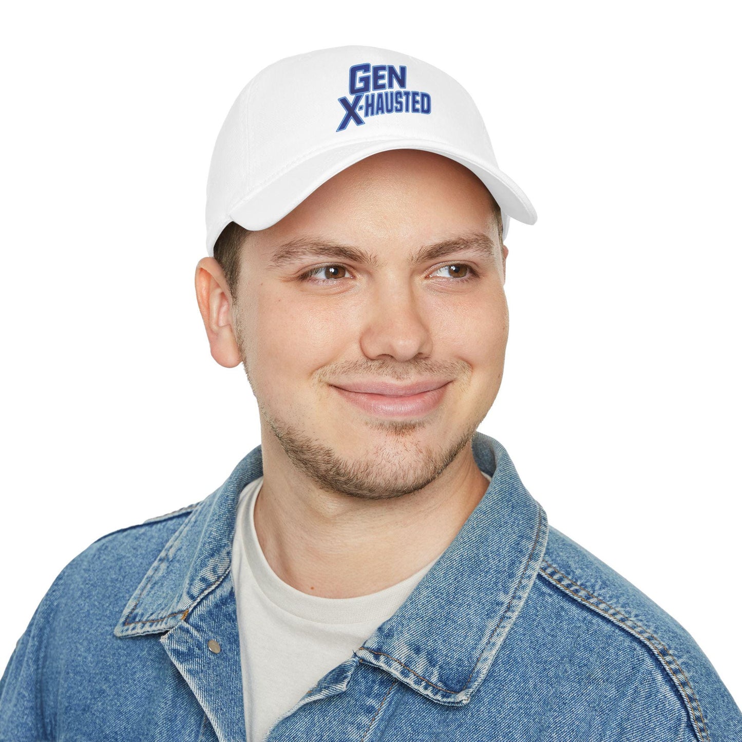 Gen X-Hausted Cotton Baseball Cap: Vintage Look, Comfortable Fit