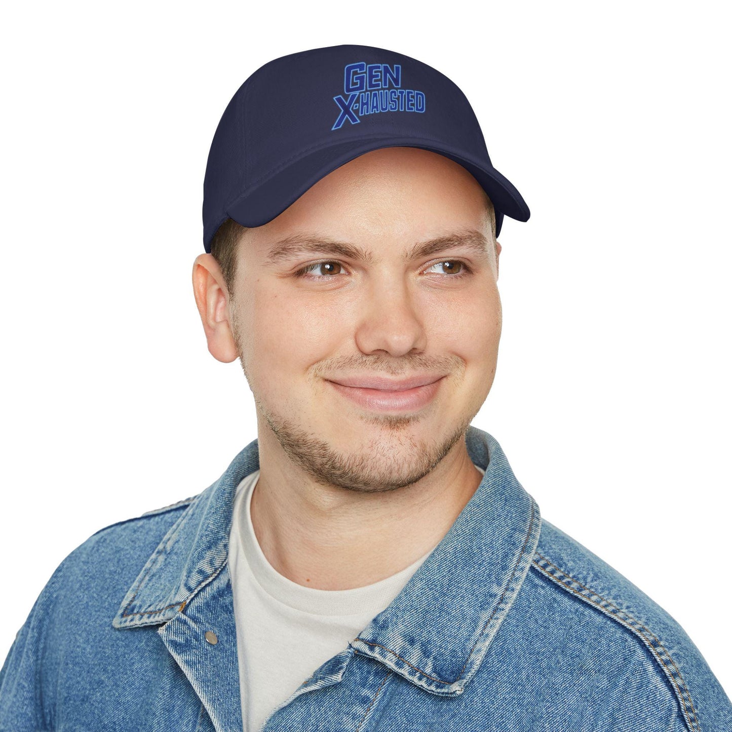 Gen X-Hausted Cotton Baseball Cap: Vintage Look, Comfortable Fit