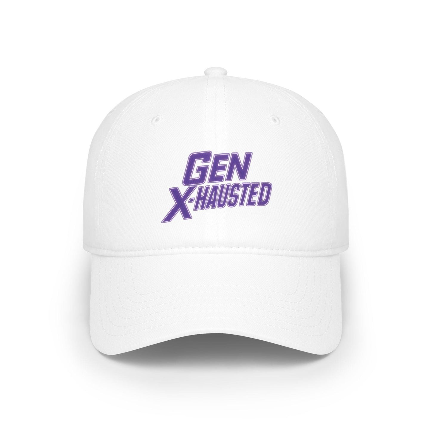 Gen X-Hausted Cotton Baseball Cap: Vintage Look, Comfortable Fit