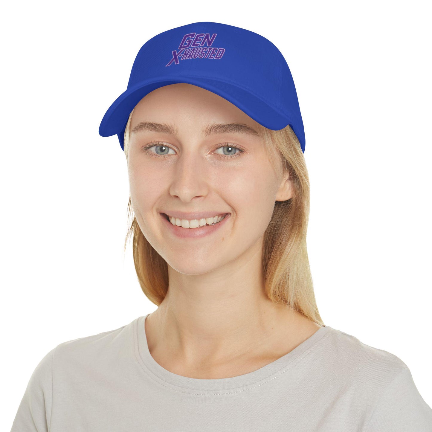 Gen X-Hausted Cotton Baseball Cap: Vintage Look, Comfortable Fit