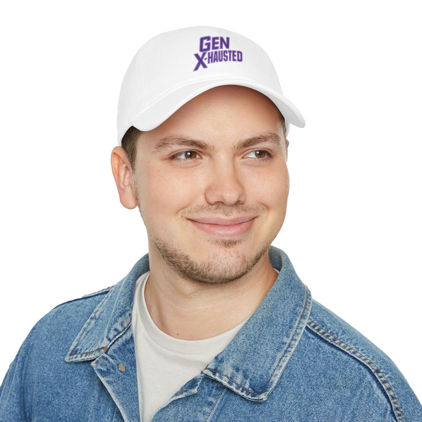 Gen X-Hausted Cotton Baseball Cap: Vintage Look, Comfortable Fit