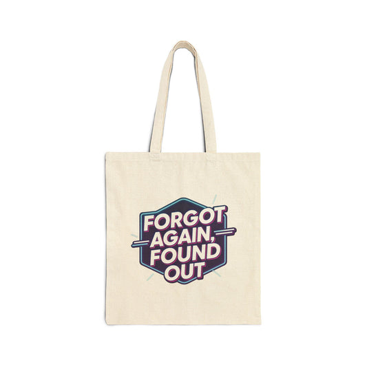 Gen X Humor Cotton Canvas Tote Bag - Reusable Eco-Friendly Grocery Bag