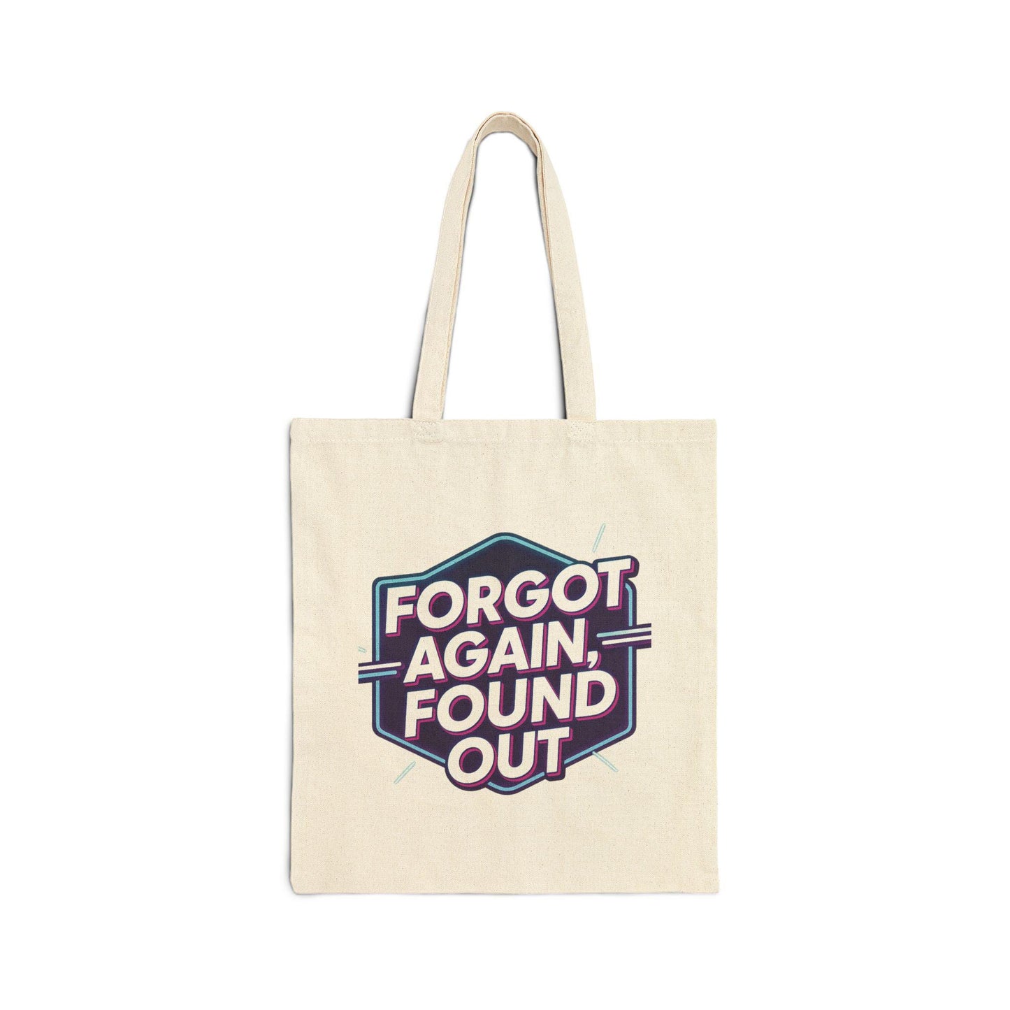Gen X Humor Cotton Canvas Tote Bag: Reusable Shopping Bag