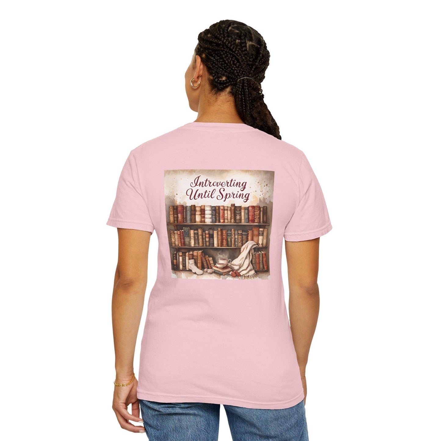 Introverting Until Spring T-Shirt: Cozy Literary Gift