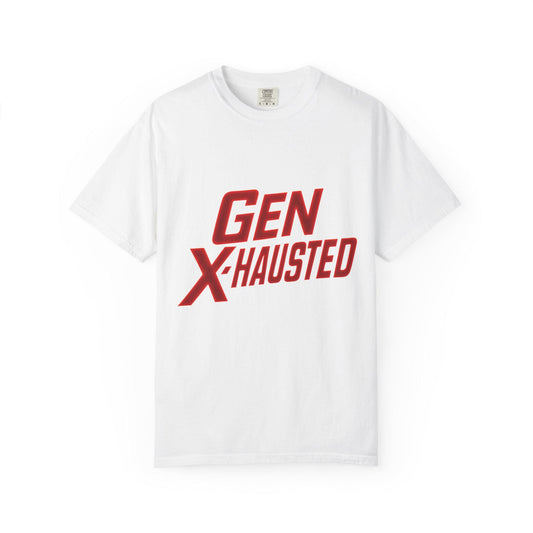 Gen X-Hausted T-Shirt: Vintage Style Humor Tee