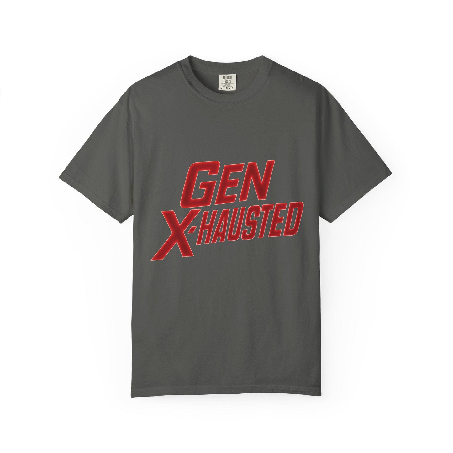 Gen X-Hausted T-Shirt: Vintage Style Humor Tee