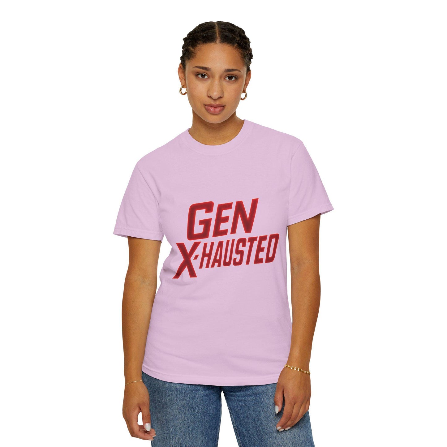 Gen X-Hausted T-Shirt: Vintage Style Humor Tee