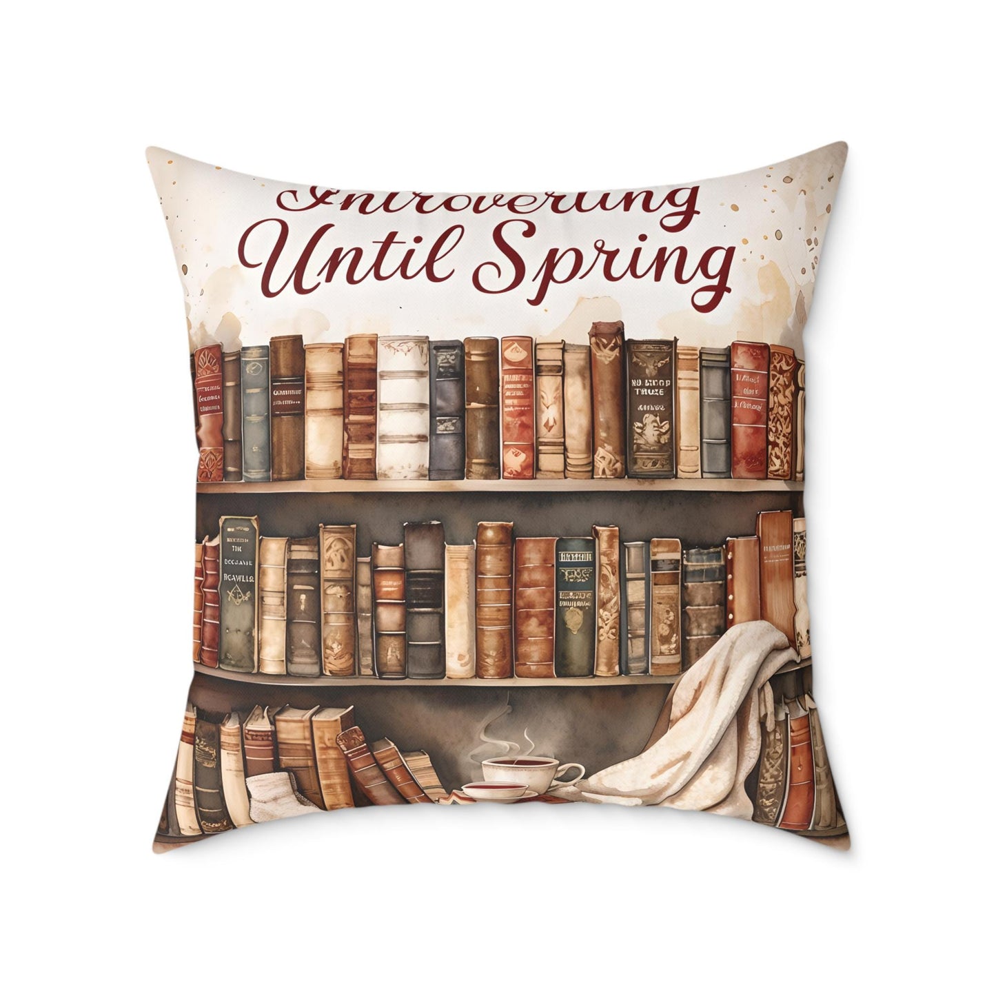 Literary Pillow: Cozy Book Lover Home Decor