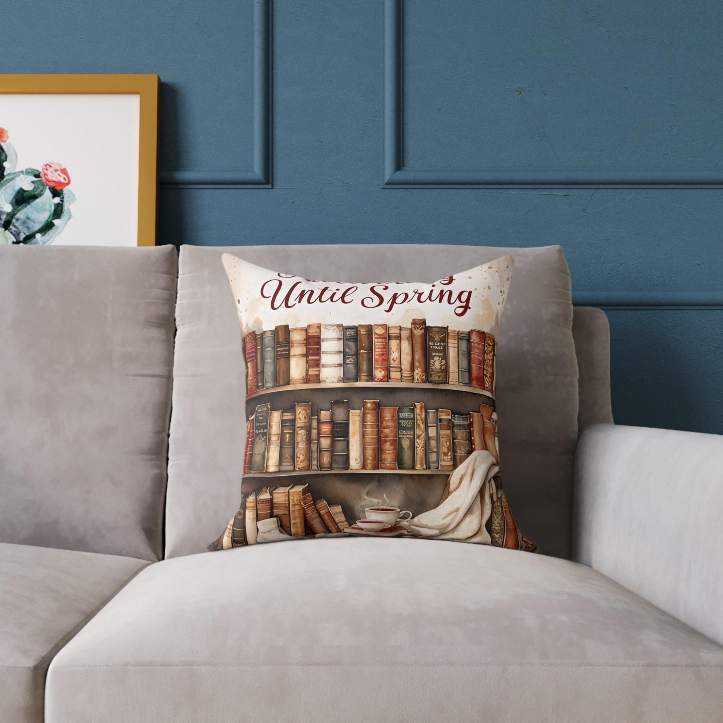 Literary Pillow: Cozy Book Lover Home Decor