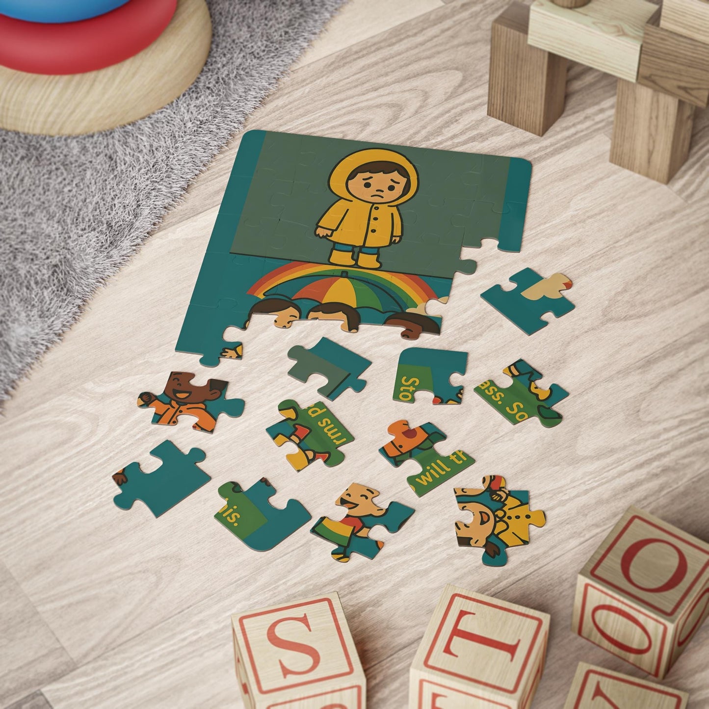 Storms Pass Kids Puzzle: 30-Piece Weather Theme Jigsaw Game