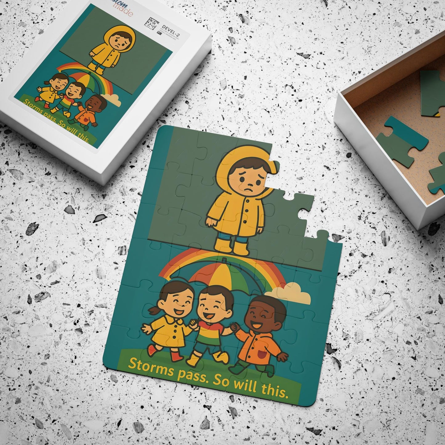 Storms Pass Kids Puzzle: 30-Piece Weather Theme Jigsaw Game