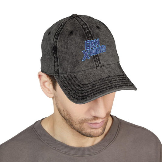 Gen X Embroidered Vintage Cap: Retro Style Cotton Hat