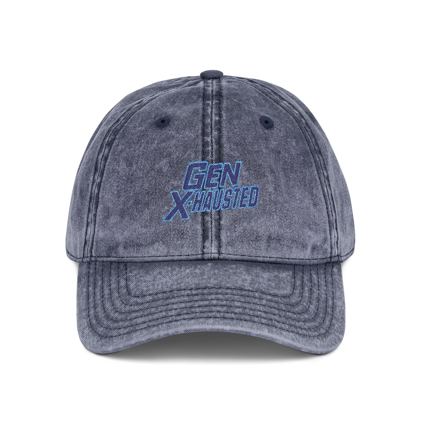 Gen X Embroidered Vintage Cap: Retro Style Cotton Hat
