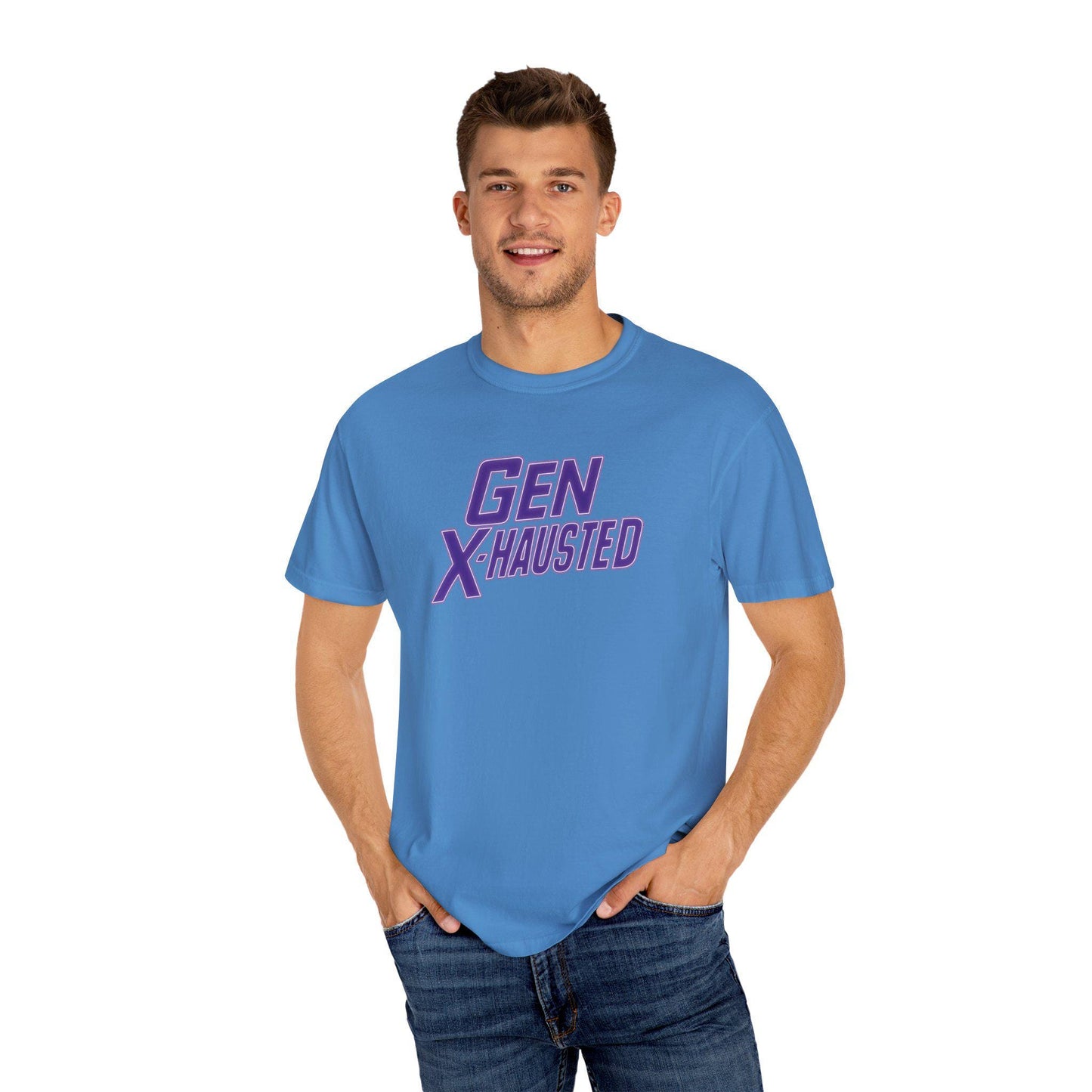 Gen X-Hausted T-Shirt: Retro 80s/90s Humor Tee