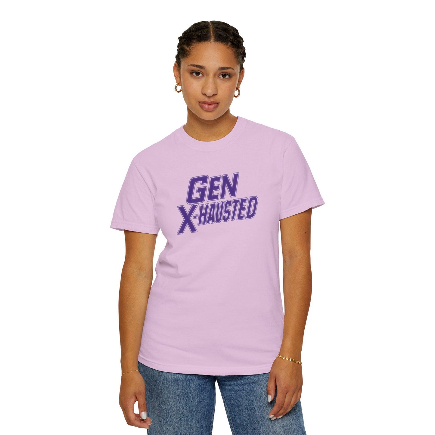 Gen X-Hausted T-Shirt: Retro 80s/90s Humor Tee