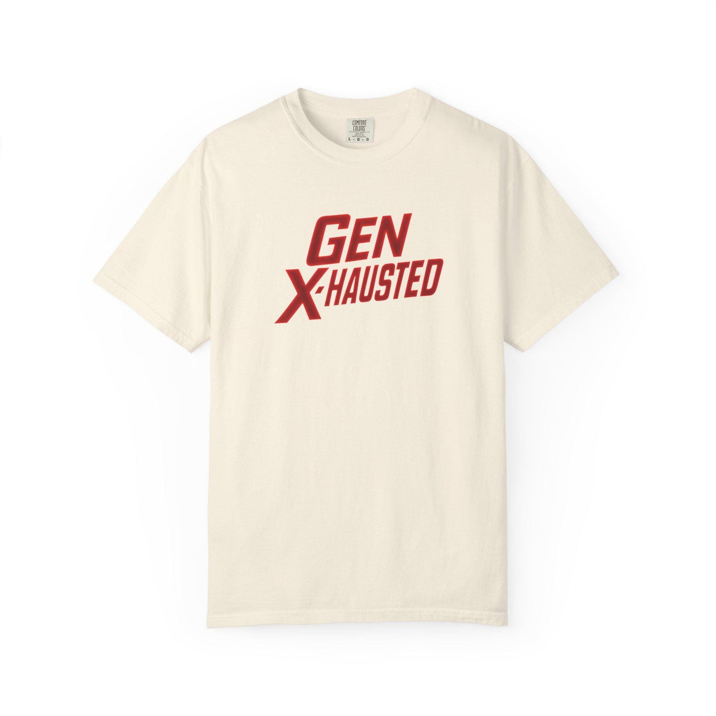 Gen X-Hausted T-Shirt: Funny Gen X Humor, Vintage 80s 90s Style