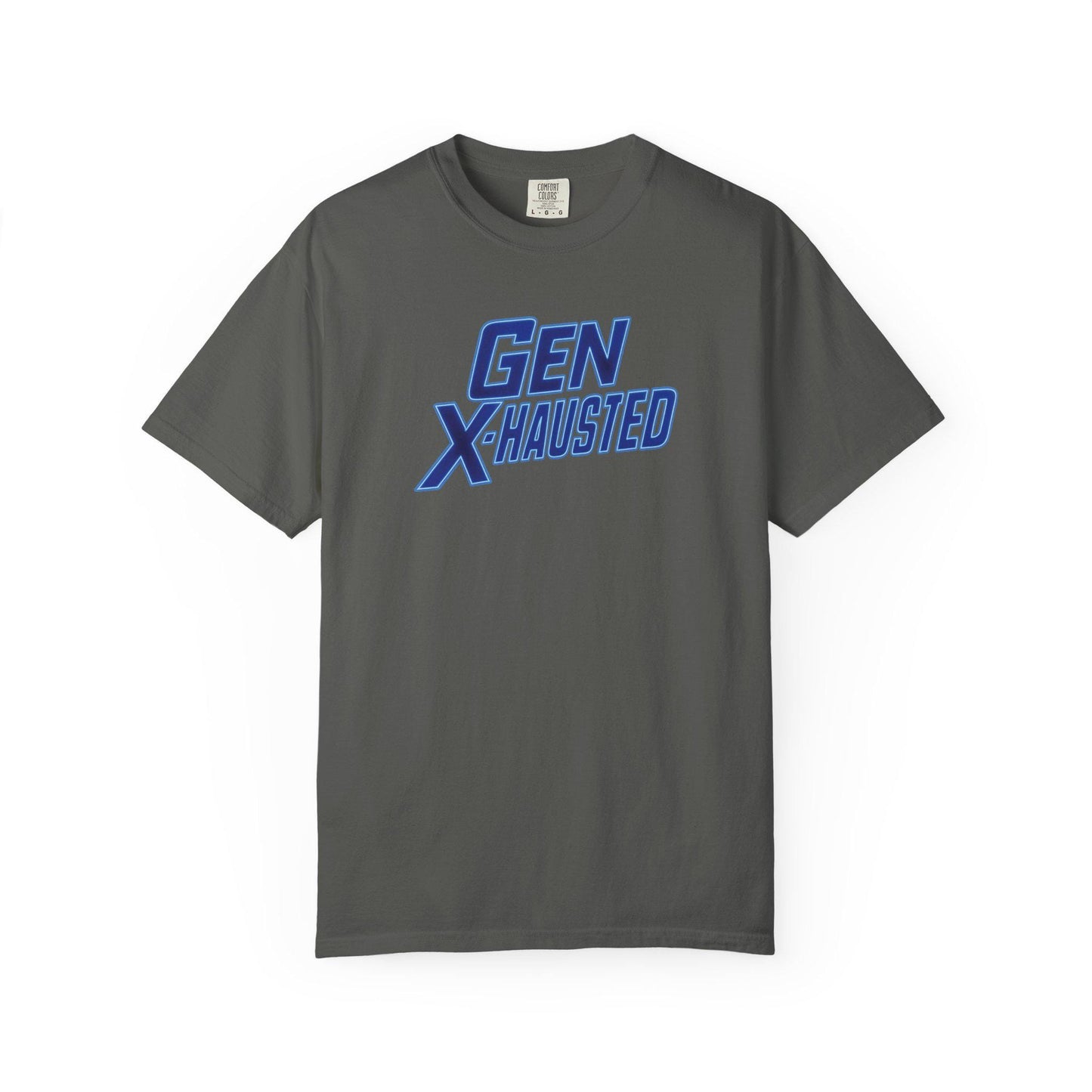 Gen X-Hausted T-Shirt: Vintage Style Gen X Humor Tee