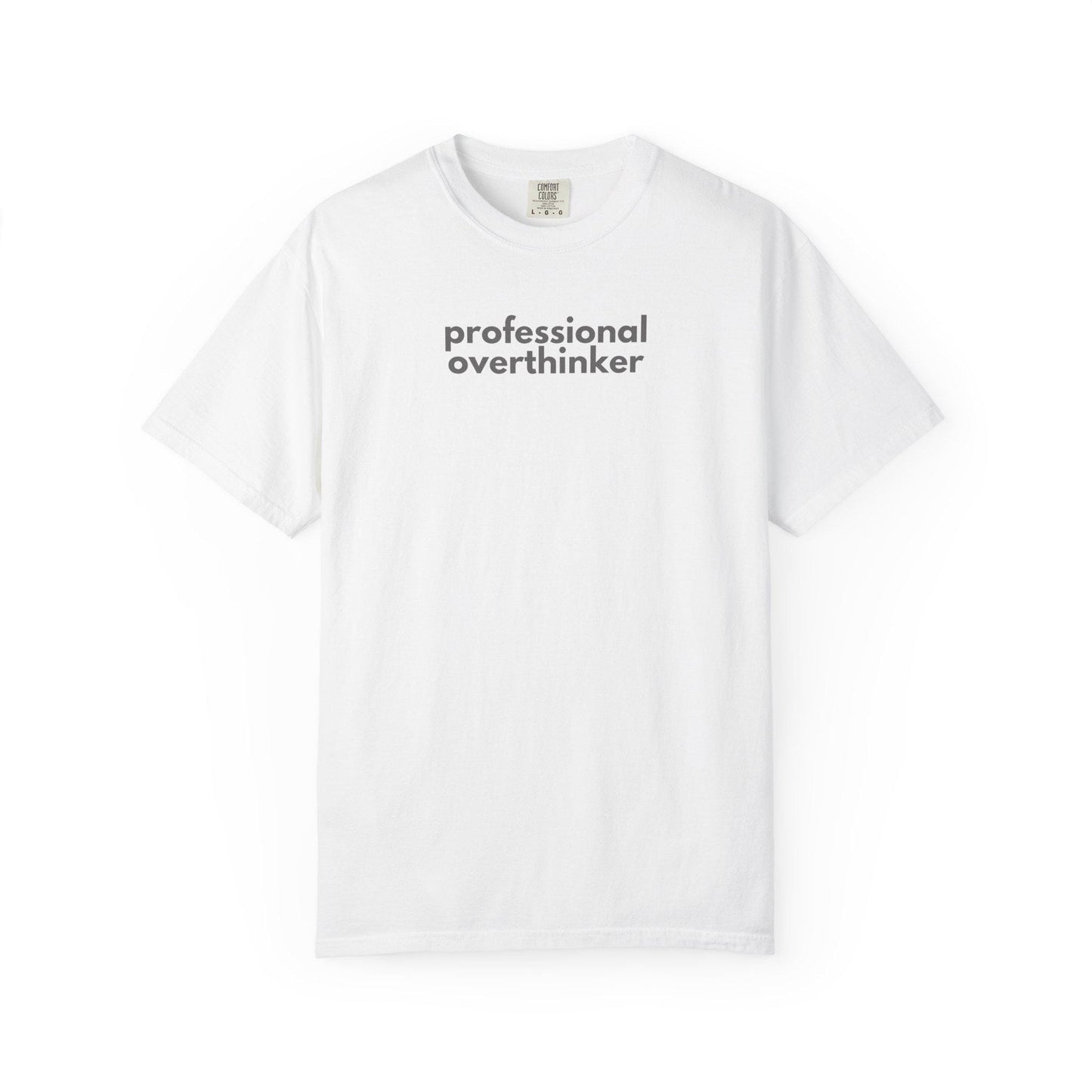 Professional Overthinker T-Shirt: Gen X Humor, Sarcastic Vintage Style Tee