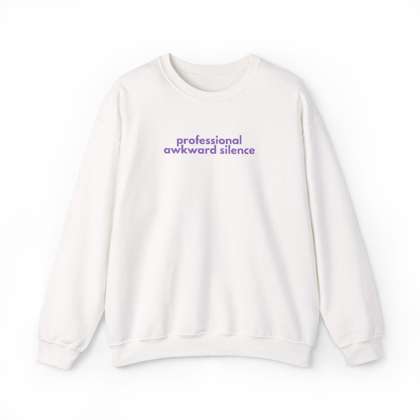 Awkward Silence Sweatshirt: Funny Graphic Crewneck Jumper