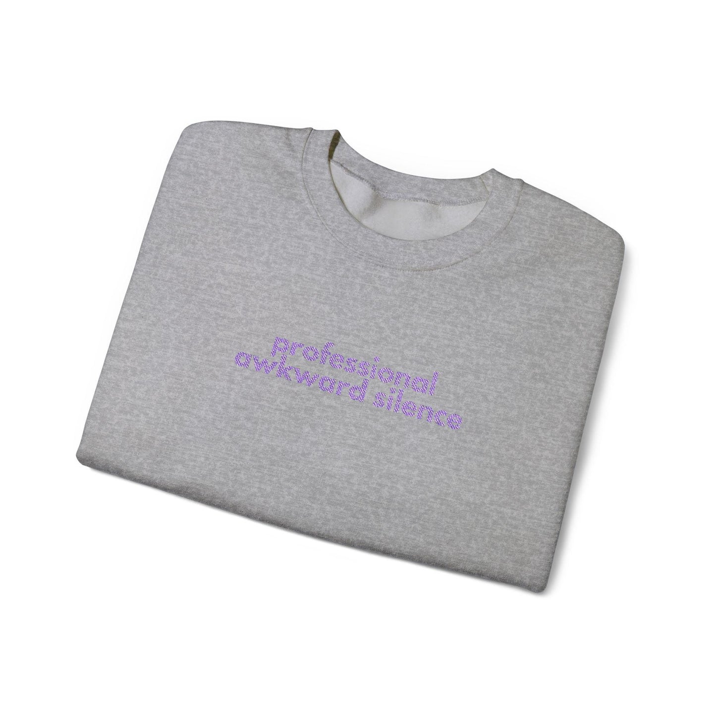Awkward Silence Sweatshirt: Funny Graphic Crewneck Jumper