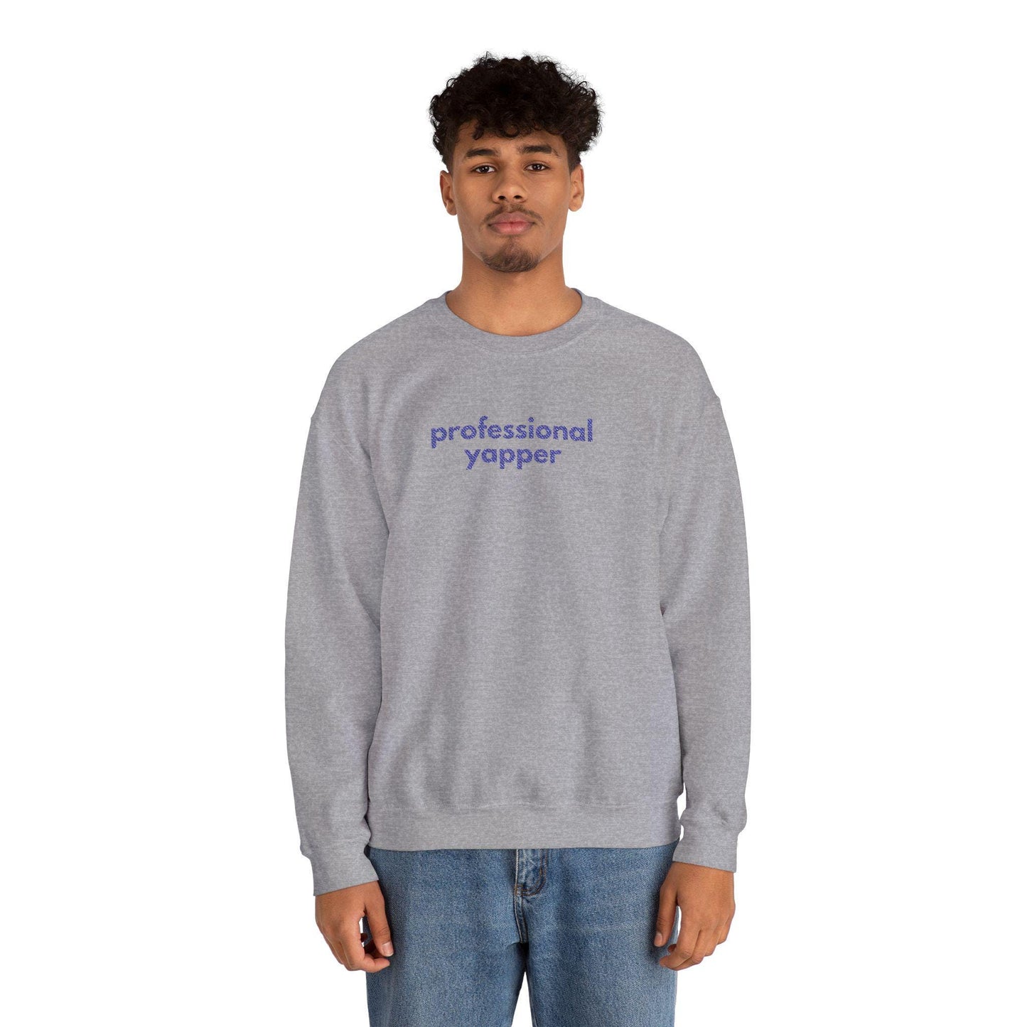 Professional Yapper Crewneck Sweatshirt: Cozy Dog Lover Gift