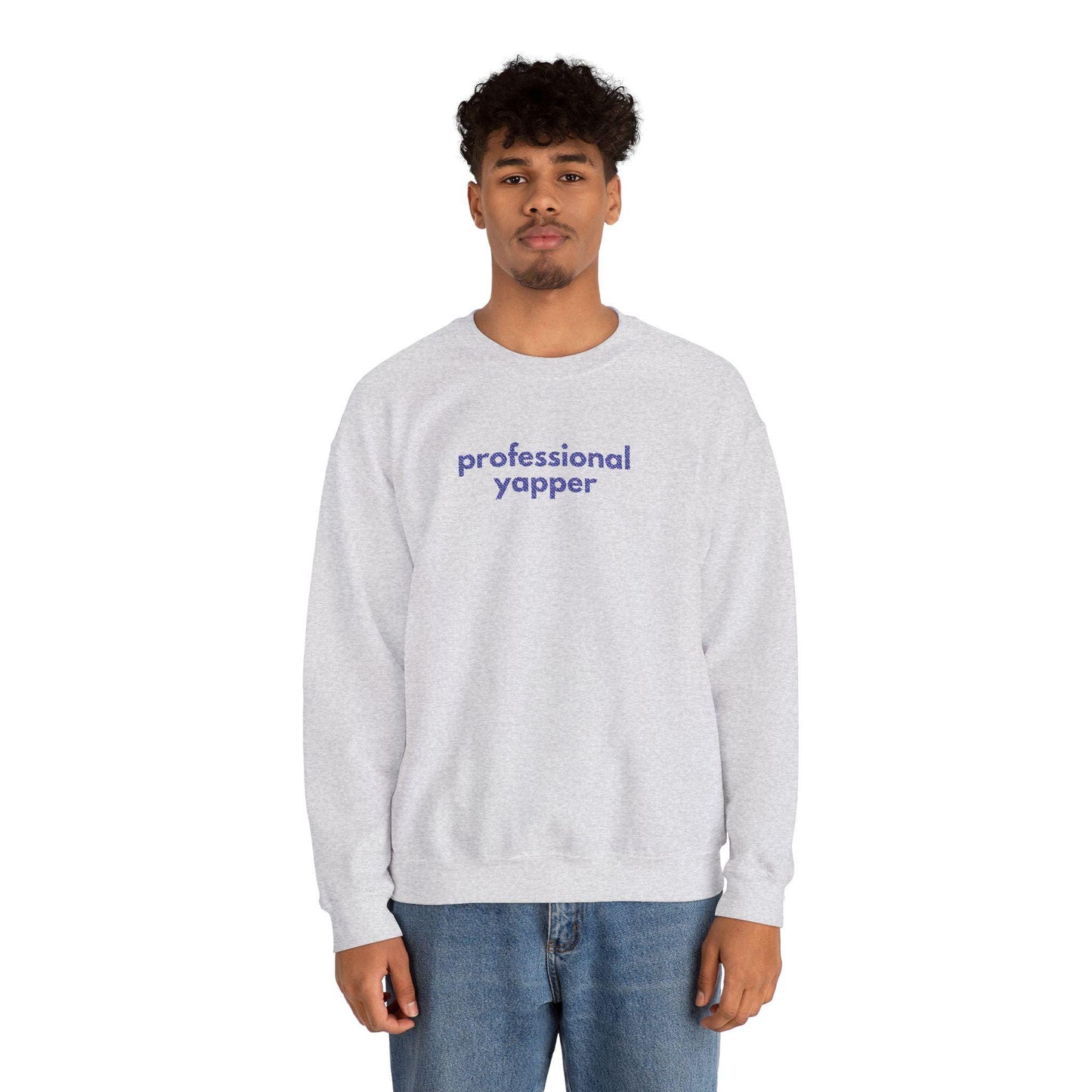 Professional Yapper Crewneck Sweatshirt: Cozy Dog Lover Gift