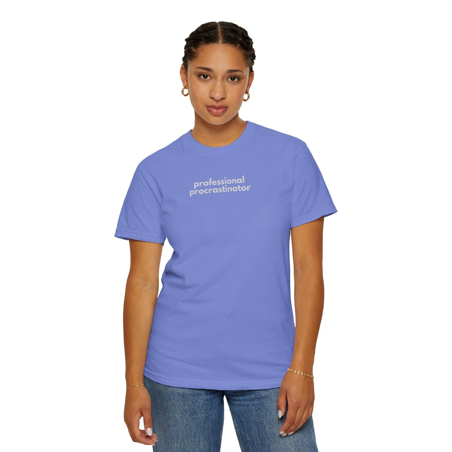 Professional Procrastinator T-Shirt: Funny Graphic Tee - Comfort Colors