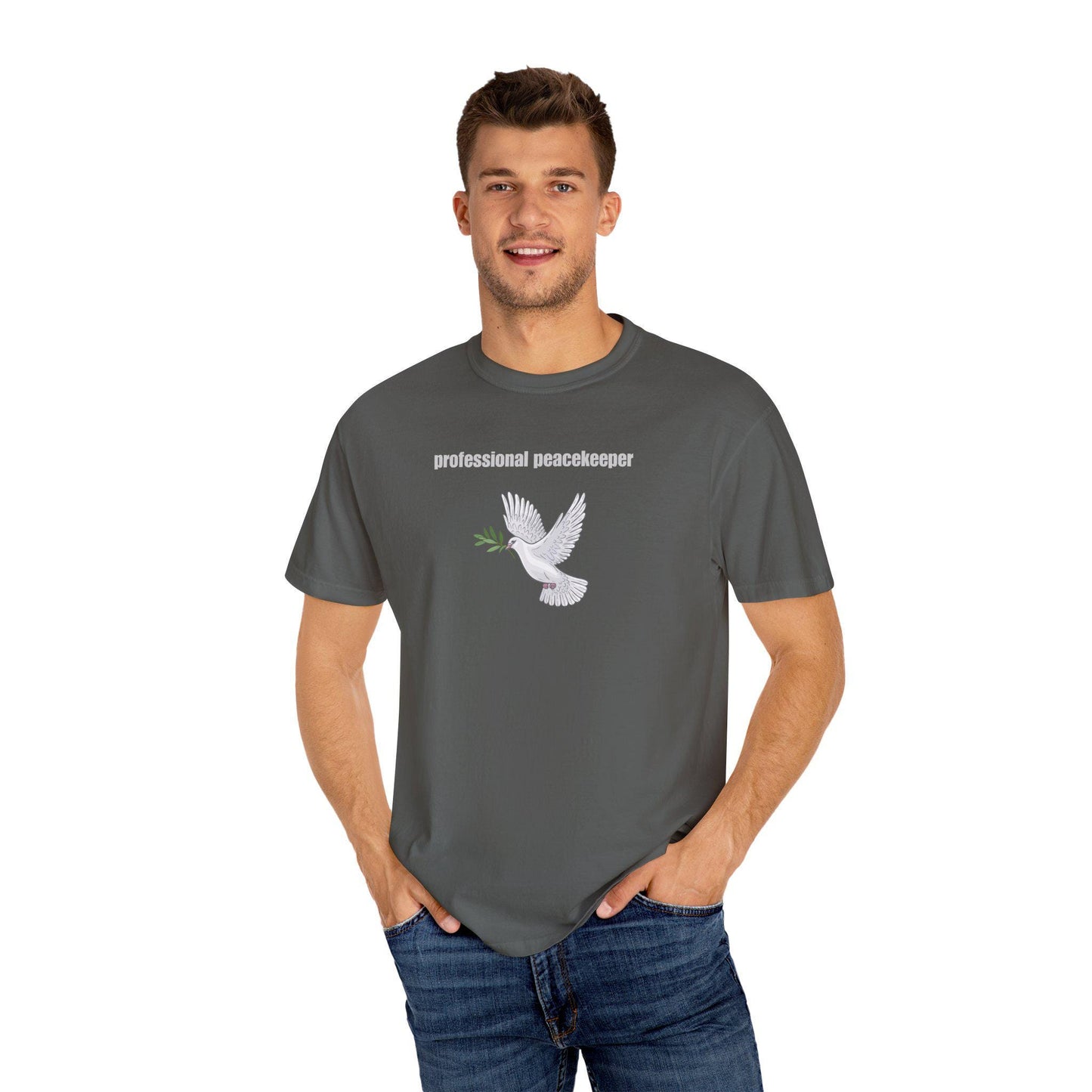 Peacekeeper T-Shirt: Unisex Garment-Dyed US Cotton Tee