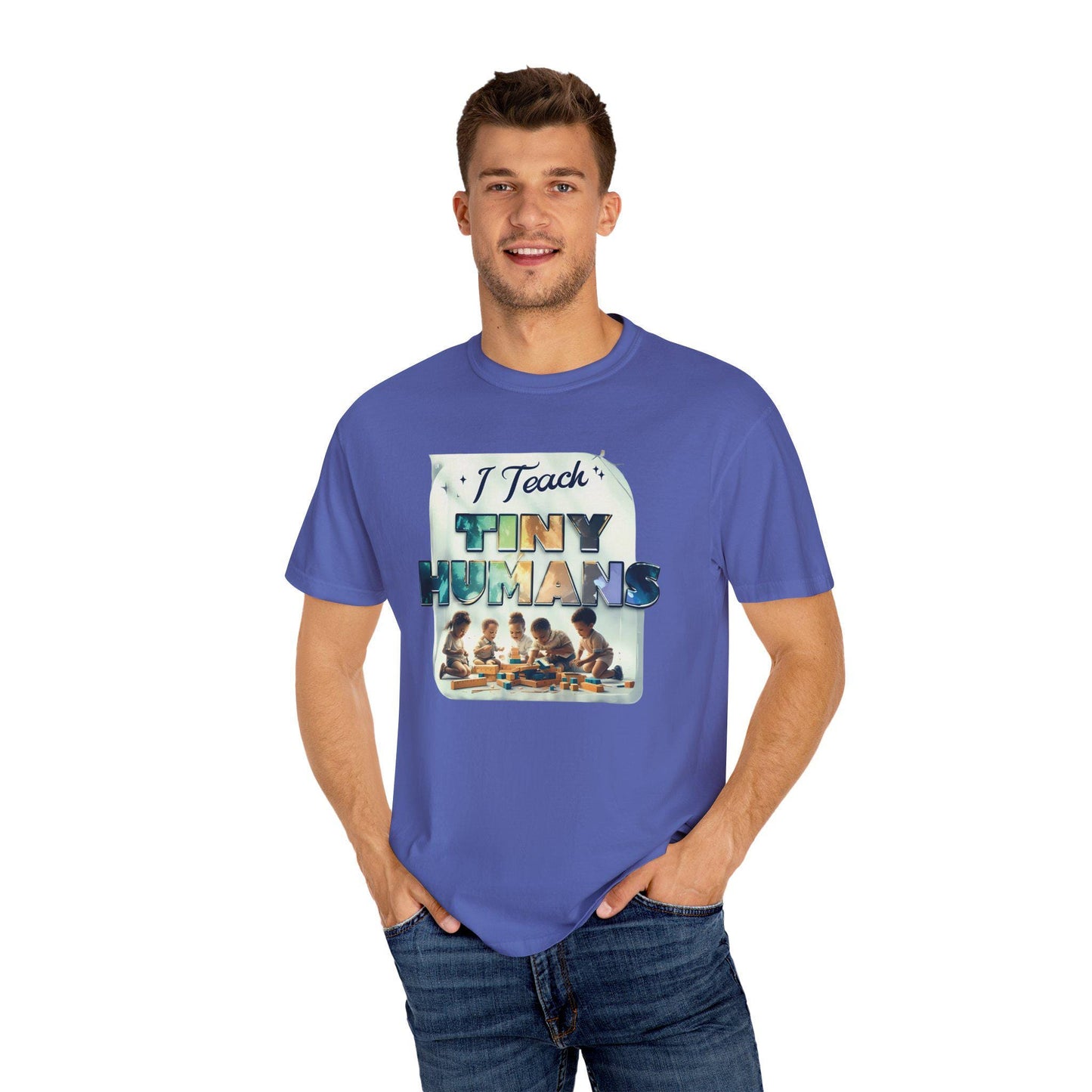 I Teach Tiny Humans T-Shirt: Funny Teacher Appreciation Gift