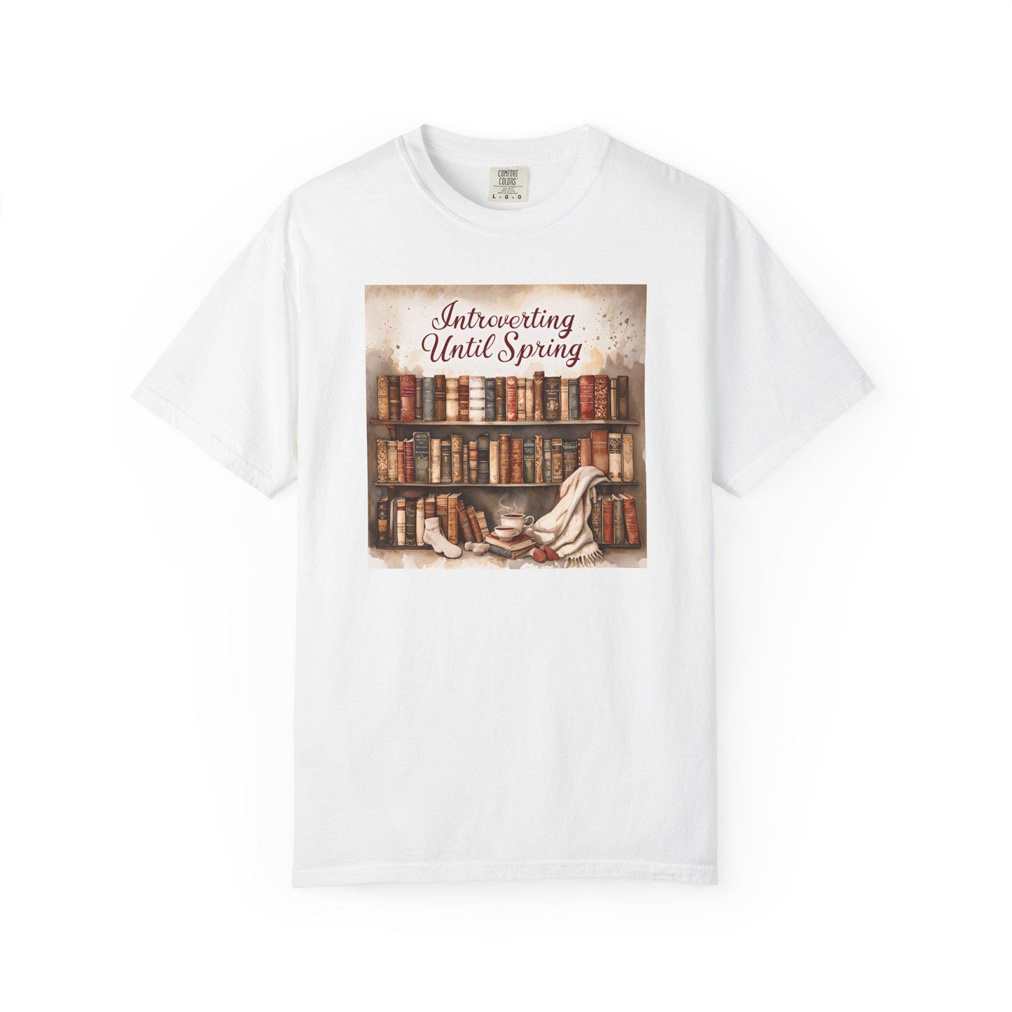 Introverting Until Spring T-Shirt: Cozy Book Lover's Tee