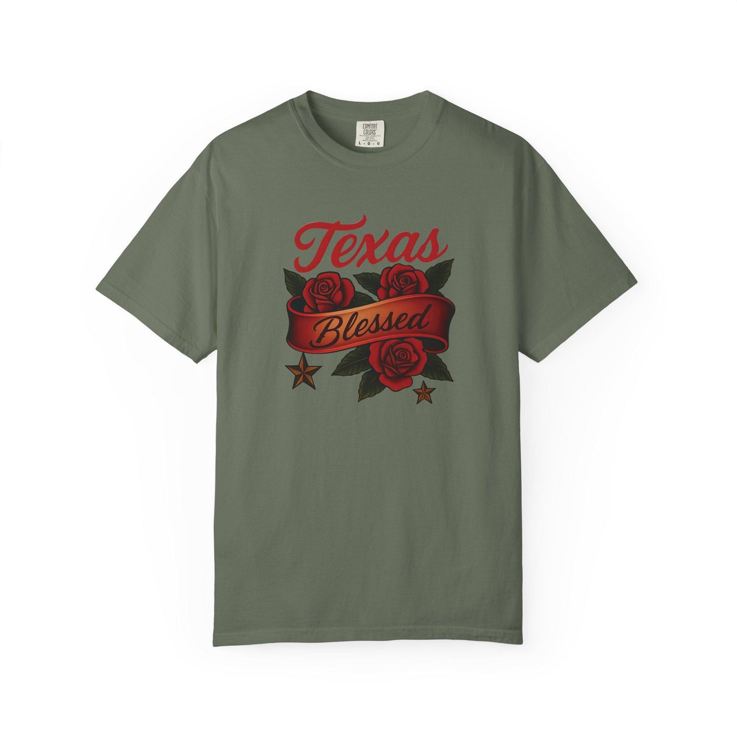 Texas Blessed Garment-Dyed T-shirt: Unisex Casual Tee