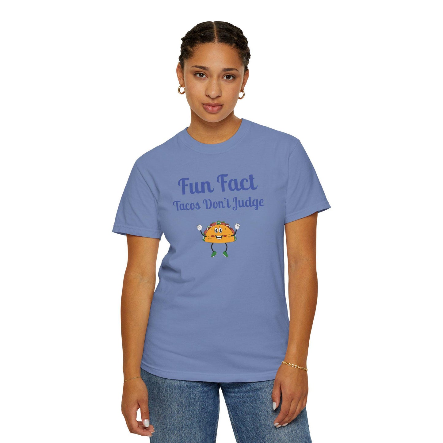 Fun Fact Taco Tee: Humorous Foodie Graphic T-Shirt