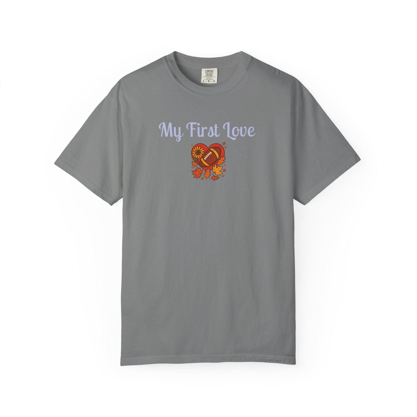 My First Love Football T-Shirt: Unisex Fall Game Day Tee