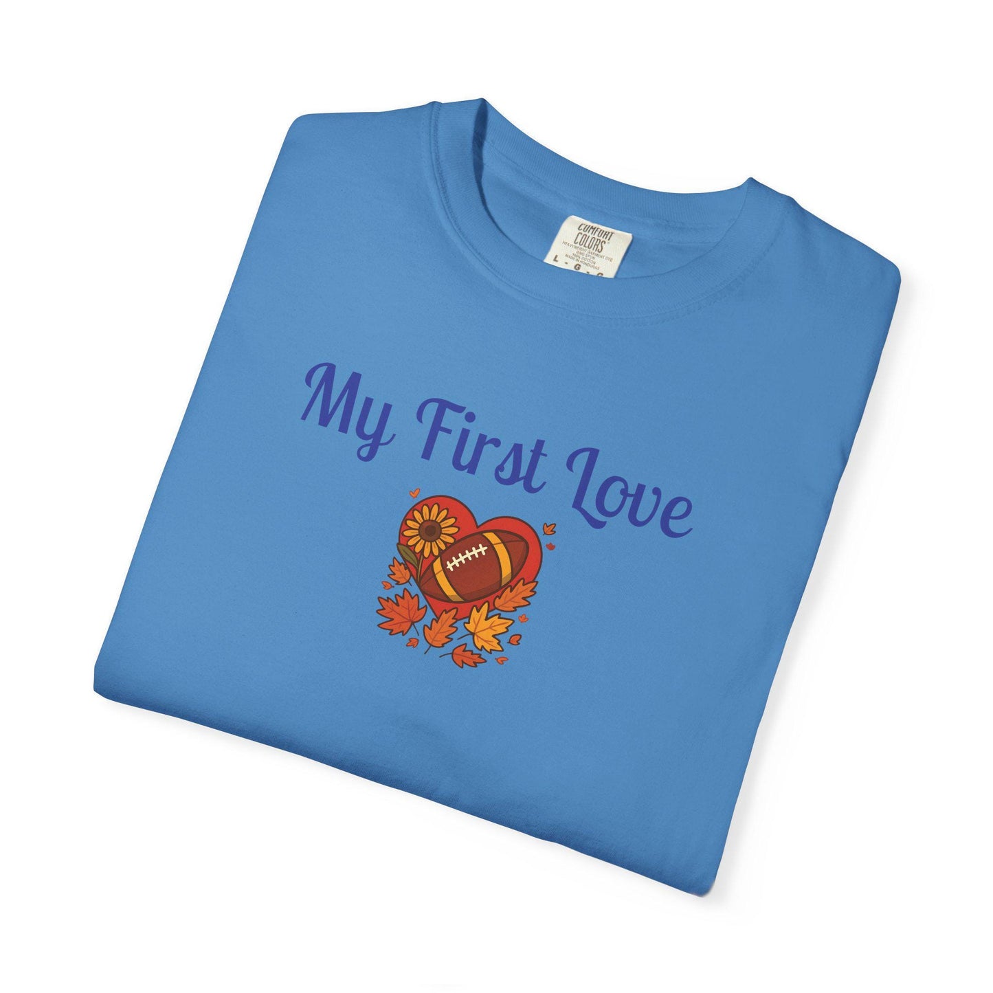 My First Love Football T-Shirt: Unisex Fall Game Day Tee