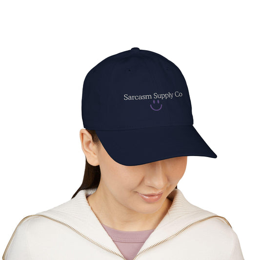 Embroidered Organic Cotton Baseball Cap: Gen X Sarcasm Humor